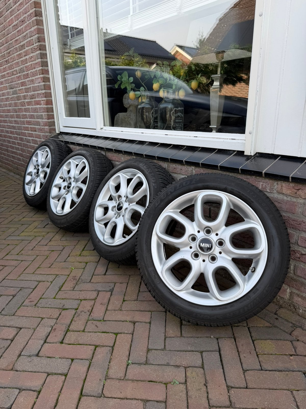 Mooie Winterset Mini Cooper 5x112, Ophalen, 16 inch, 175 mm, Banden en Velgen