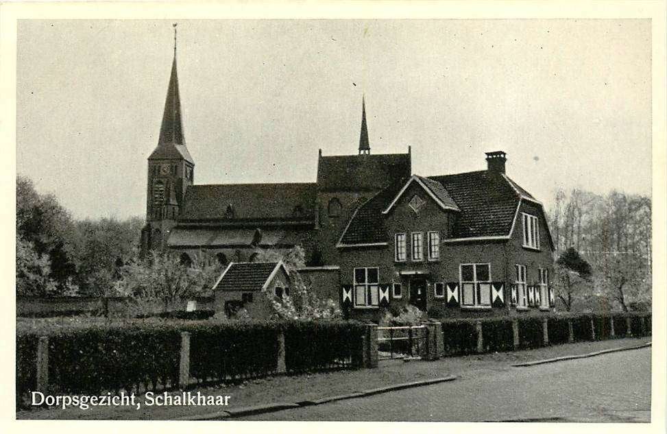 304-092-039 Schalkhaar Dorpsgezicht, Verzamelen, Verzenden, Voor 1920, Overijssel