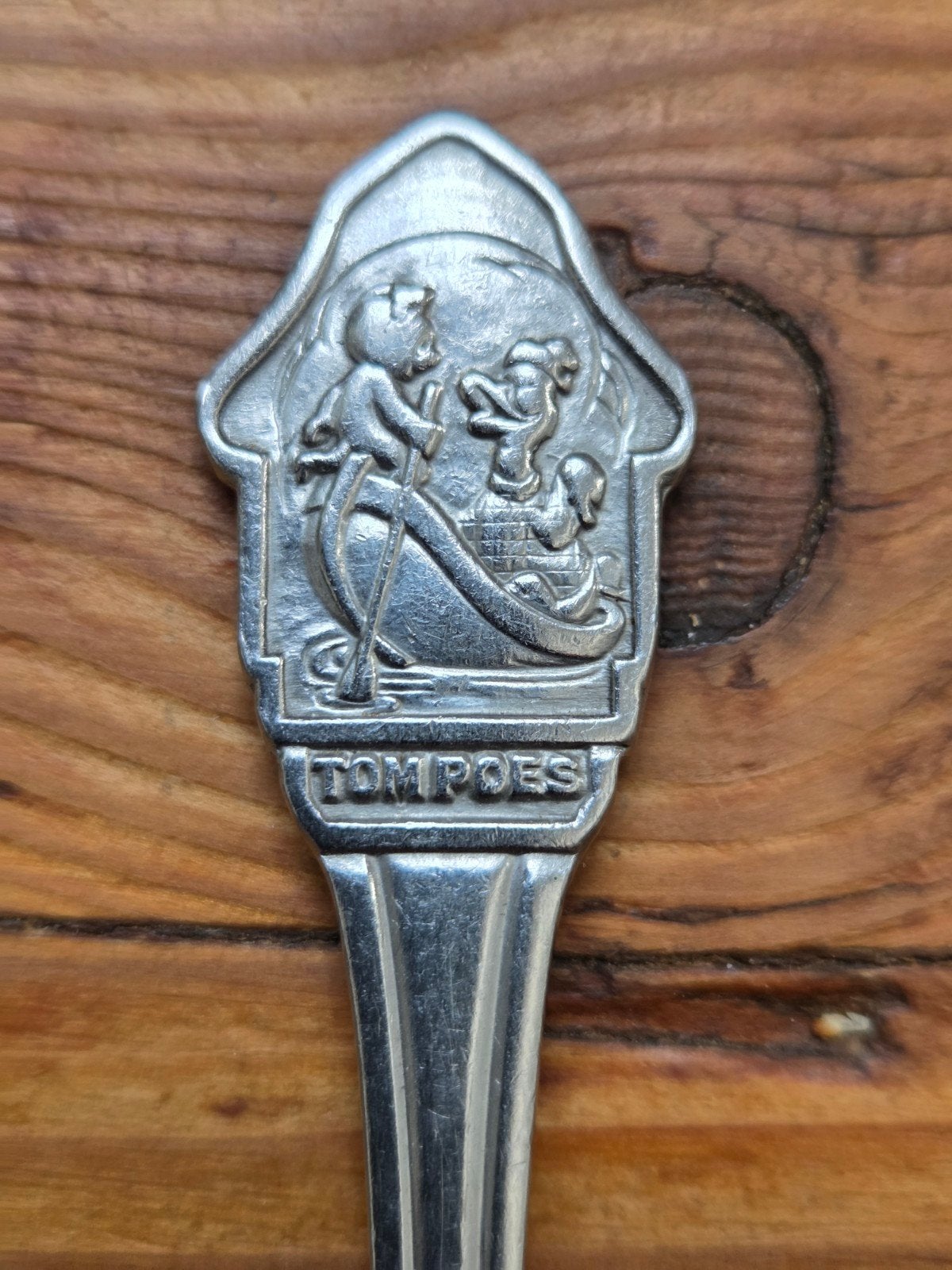 TOMPOES pap/dessertlepel - Sola, Antiek en Kunst, Antiek | Bestek, Ophalen of Verzenden