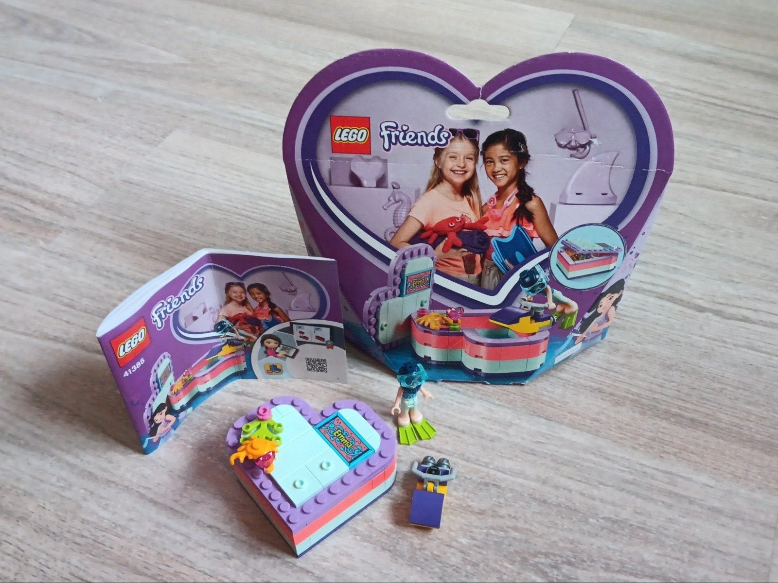 LEGO Friends Emma's Hartvormige Zomerdoos 41385, Inclusief instructies, Lego, Friends, Ophalen of Verzenden
