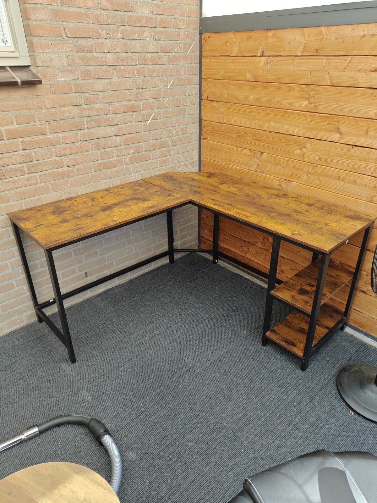 hoek bureau, Ophalen, Demontabel, Hout, 50 cm