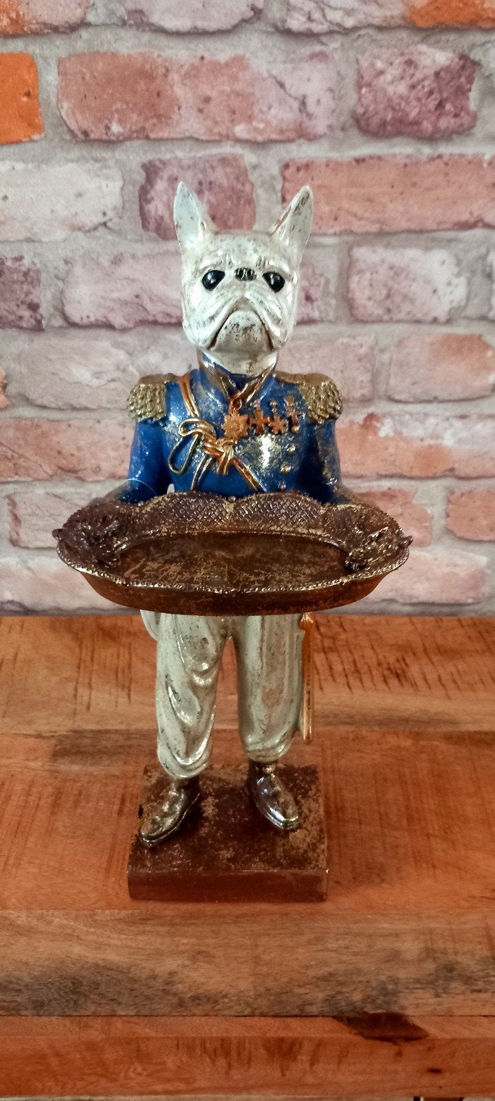 Baroque Collection:Grote 35cm Hond Met Schaal Beeld♥️SALE♥️, Ophalen of Verzenden, Nieuw, Dier