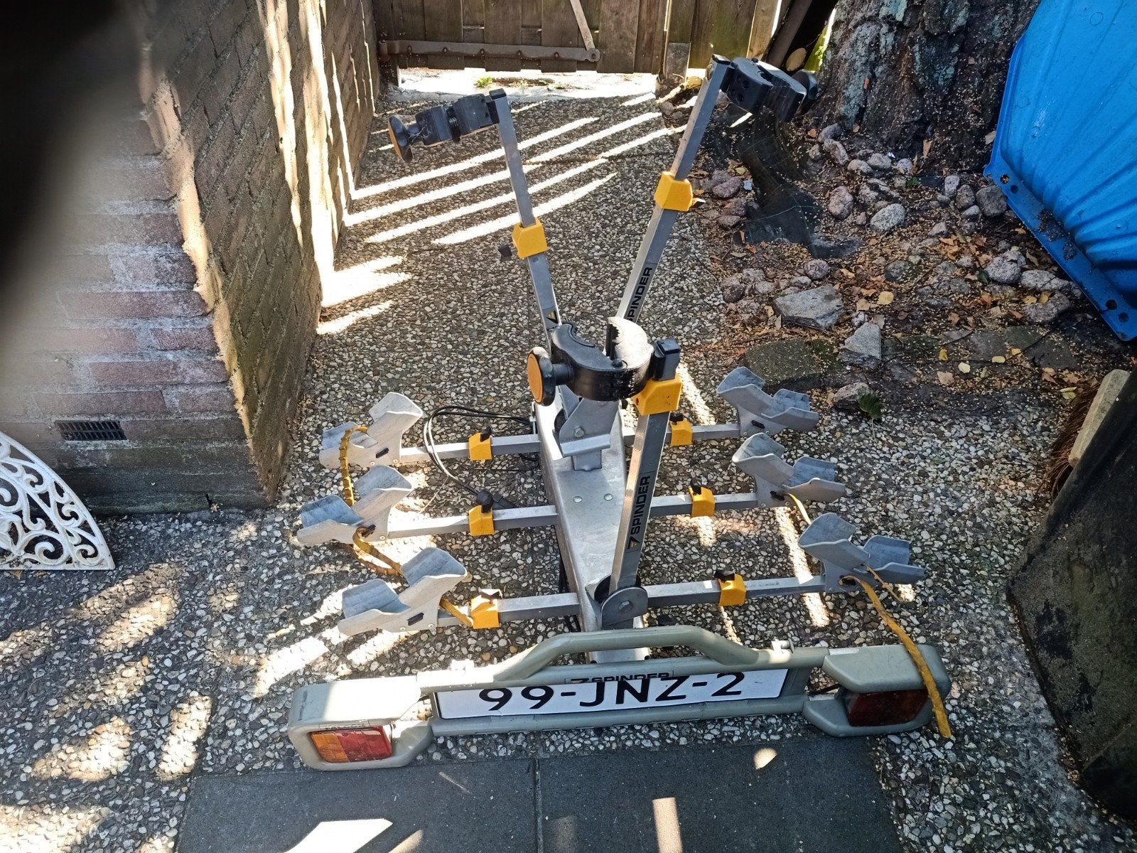 Spinder Trekhaakdrager voor 3 fietsen - Gebruikt, Auto diversen, Ophalen, 3 fietsen of meer, Gebruikt, Brede banden