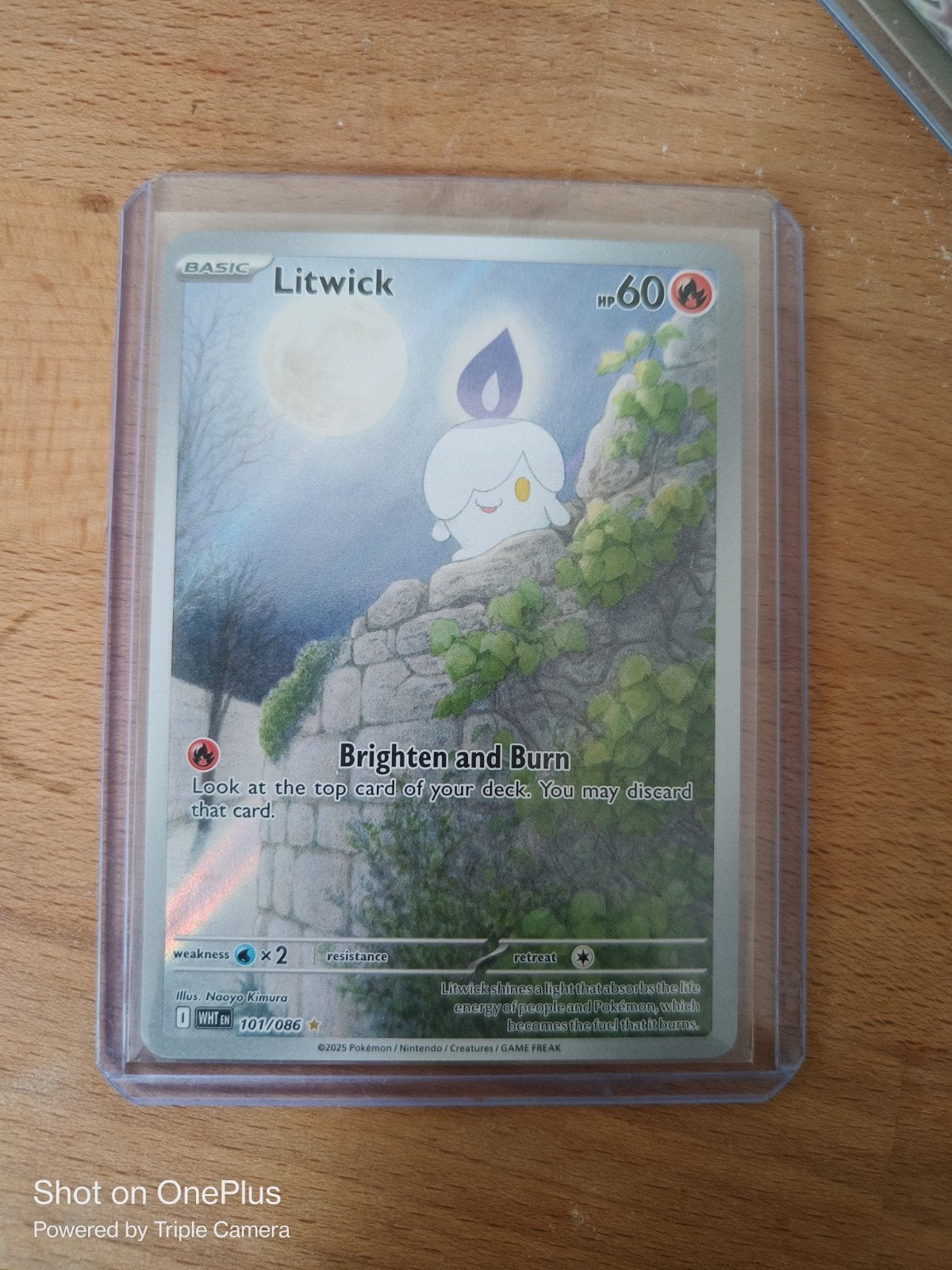 Litwick 101/086 - Pokémon Kaart (Foil), Ophalen of Verzenden, Zo goed als nieuw, Losse kaart, Foil