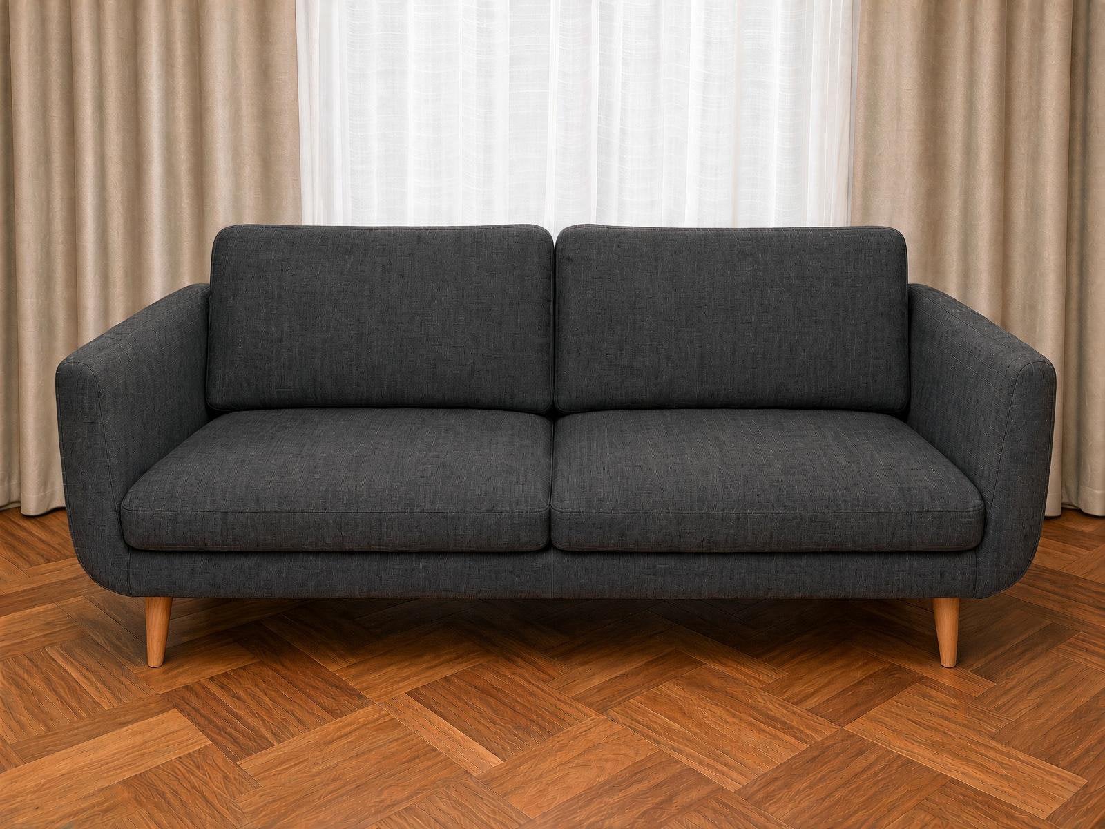 SMEDSTORP 2-zitsbank sofa, Djuparp donkergrijs eiken, Huis en Inrichting, Ophalen, 150 tot 200 cm, Tweepersoons, Zo goed als nieuw