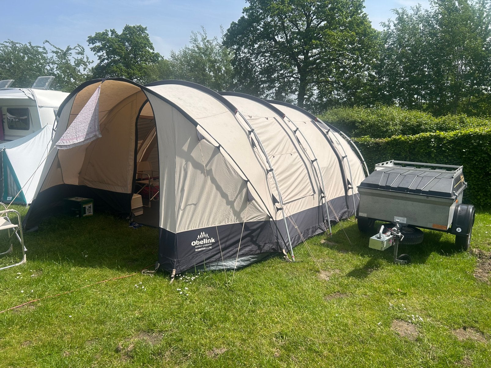 Tunneltent obelink manitoba 6, Caravans en Kamperen, Ophalen, Gebruikt