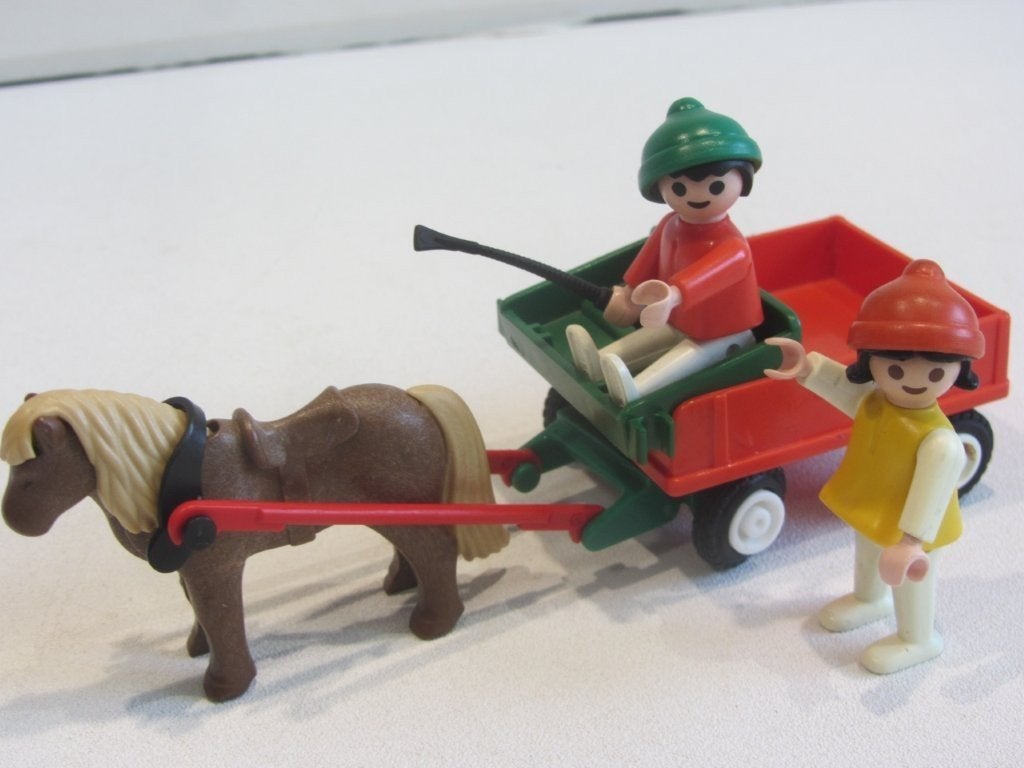 Playmobil Ponywagen met kinderen – 3583, Ophalen of Verzenden, Gebruikt, Complete set