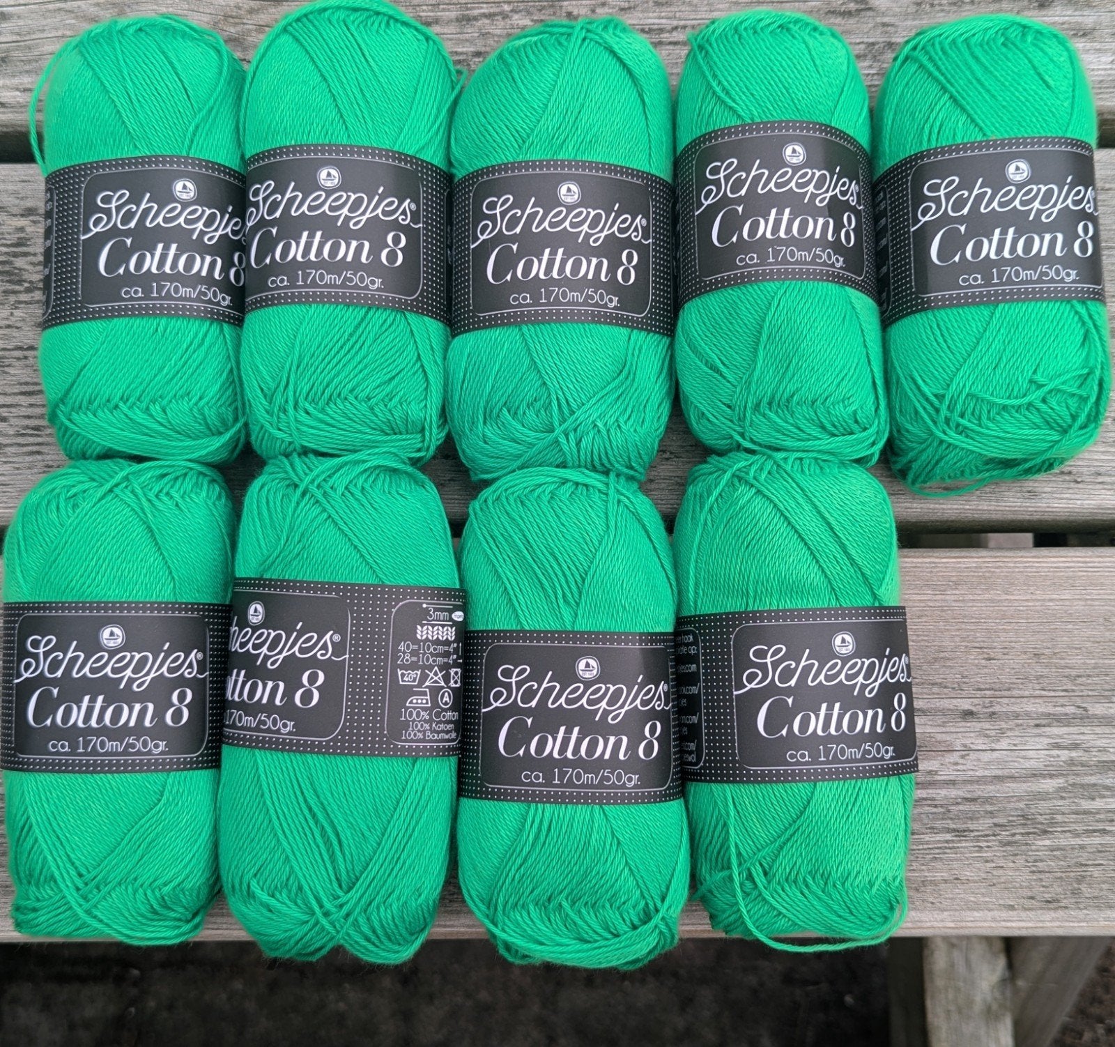 Scheepjes Cotton 8. Pakket van 9 bollen voor € 11.50, Info@scheepjes.com, Breien of Haken, Nieuw, Ophalen of Verzenden