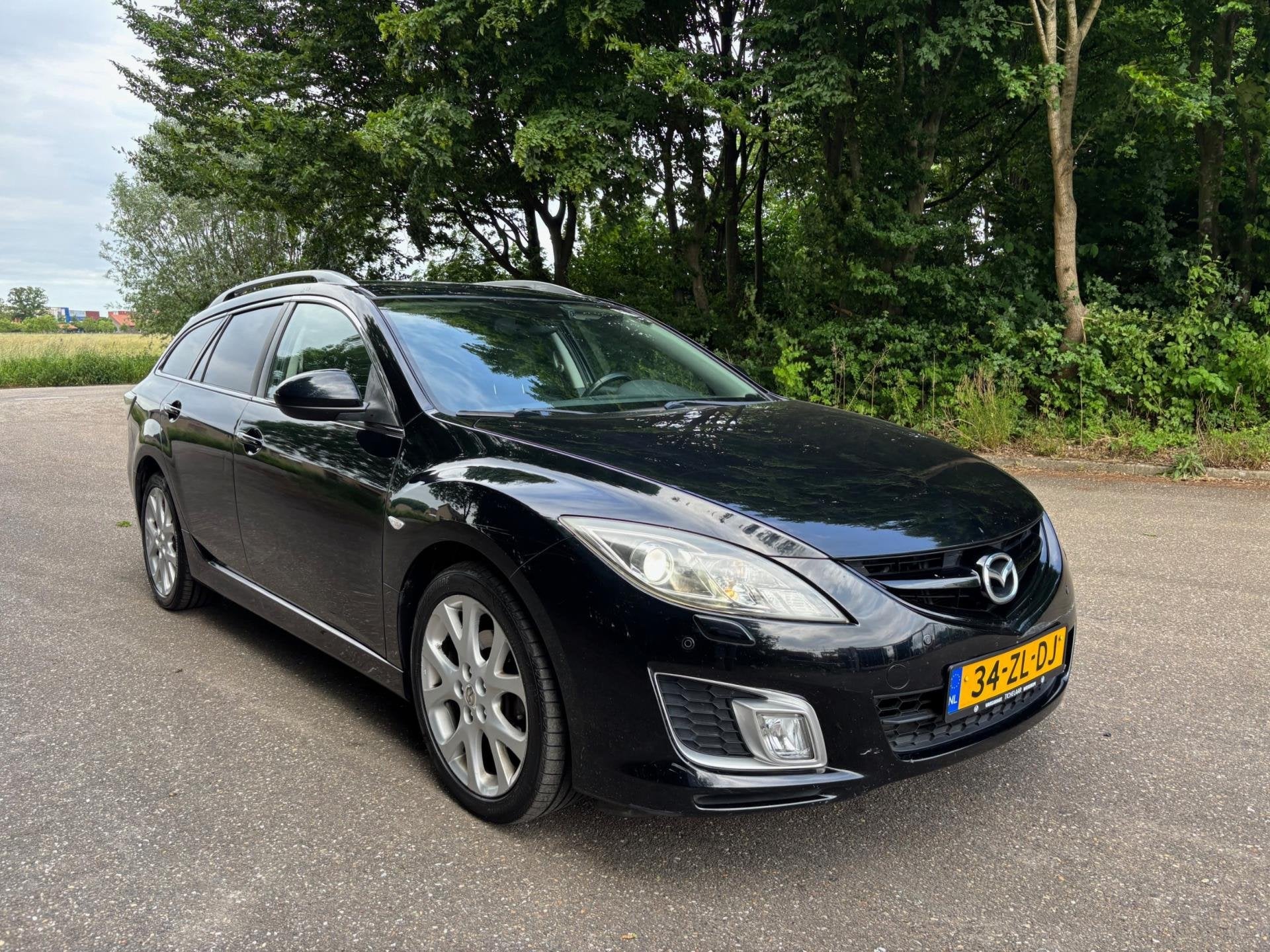 Mazda 6 Sportbreak 2.5 S-VT GT-M | APK 06-2027 | Clima | Nav, Auto's, Mazda, Gebruikt, Zwart, 4 cilinders, 6 sportbreak