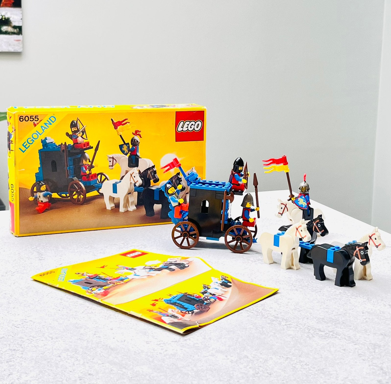 LEGO 6055 Prisoner Convoy – Vintage Castle (1985) mét doos, Inclusief instructies, Lego, Ophalen of Verzenden, Zo goed als nieuw