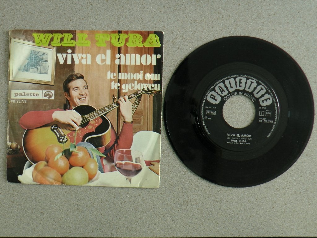 Will Tura - Viva el amor VINYL SINGLE, Gebruikt, 7 inch, Pop, Fotohoes