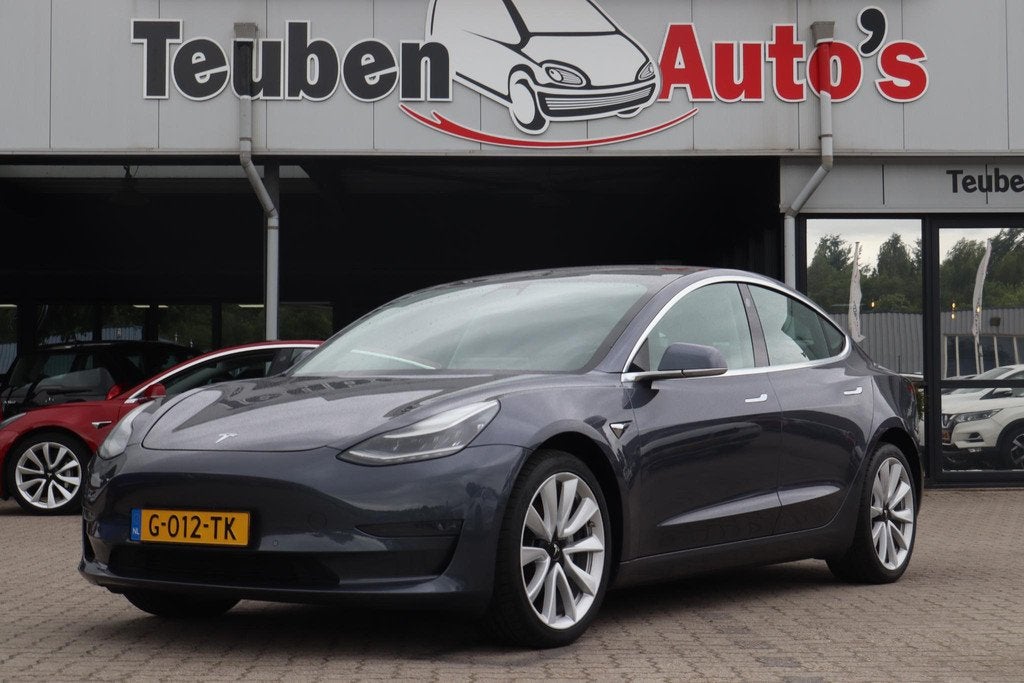 Tesla Model 3 Long Range AWD 75 kWh | SOH 86% | BTW AUTO | F, Automaat, Stof, Navigatiesysteem, Origineel Nederlands