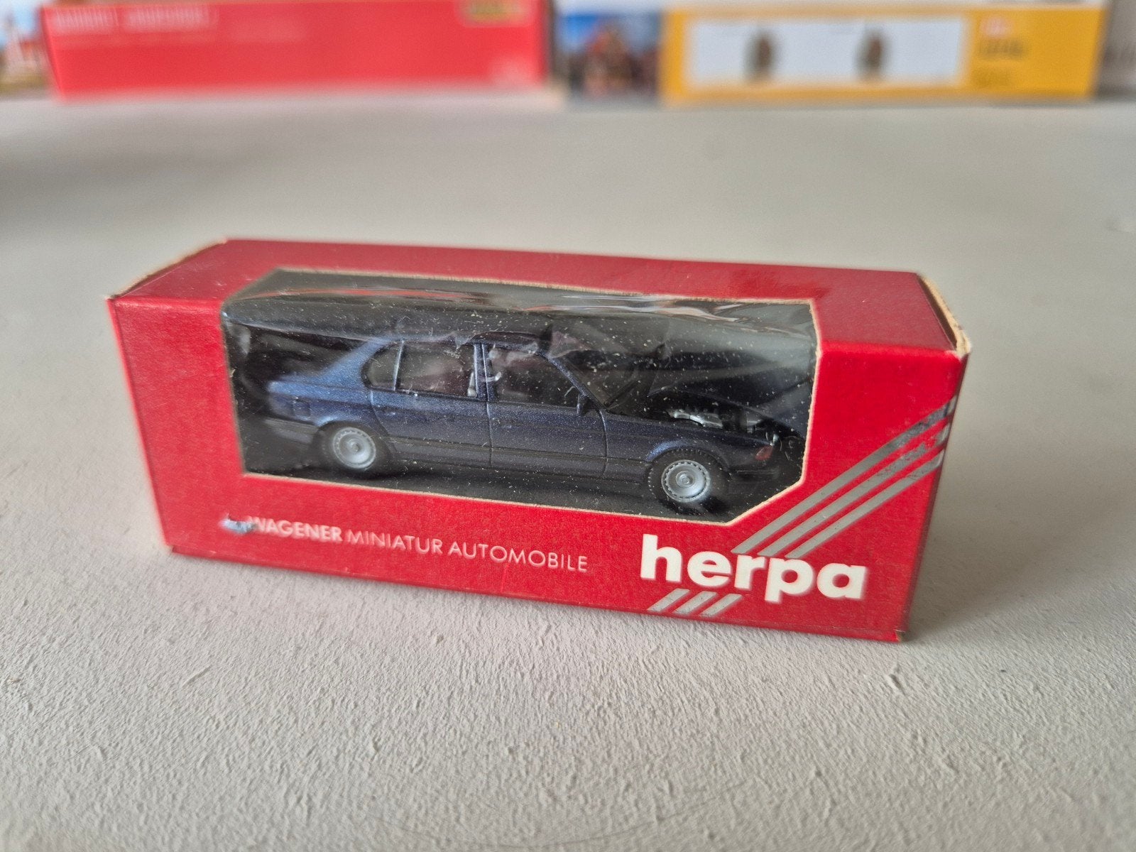 Herpa BMW 750iL in originele verpakking 1:87 H0, Ophalen of Verzenden, Zo goed als nieuw, Auto, Herpa