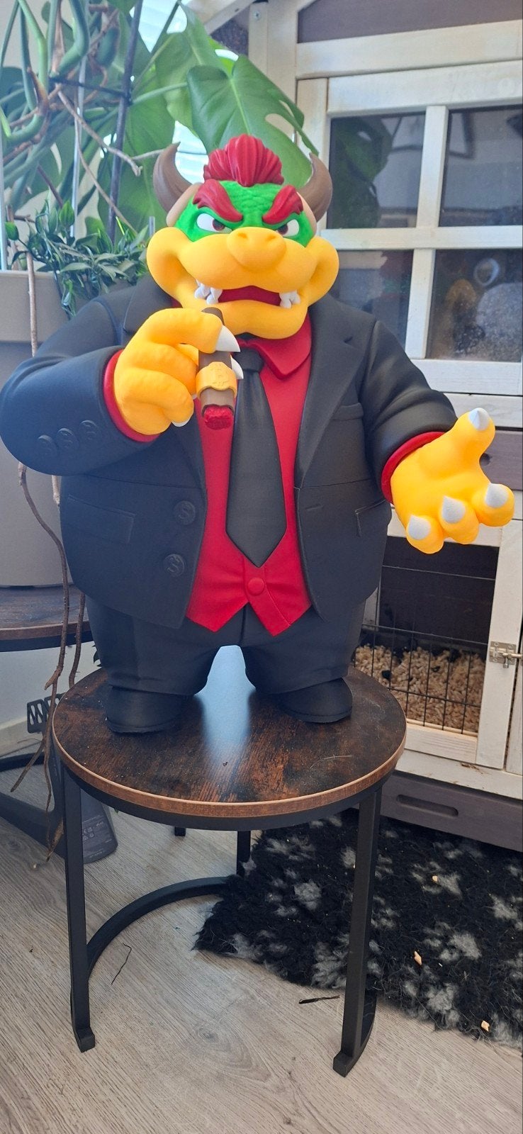 Bowser in pak - Super Mario figuur, Ophalen of Verzenden, Zo goed als nieuw