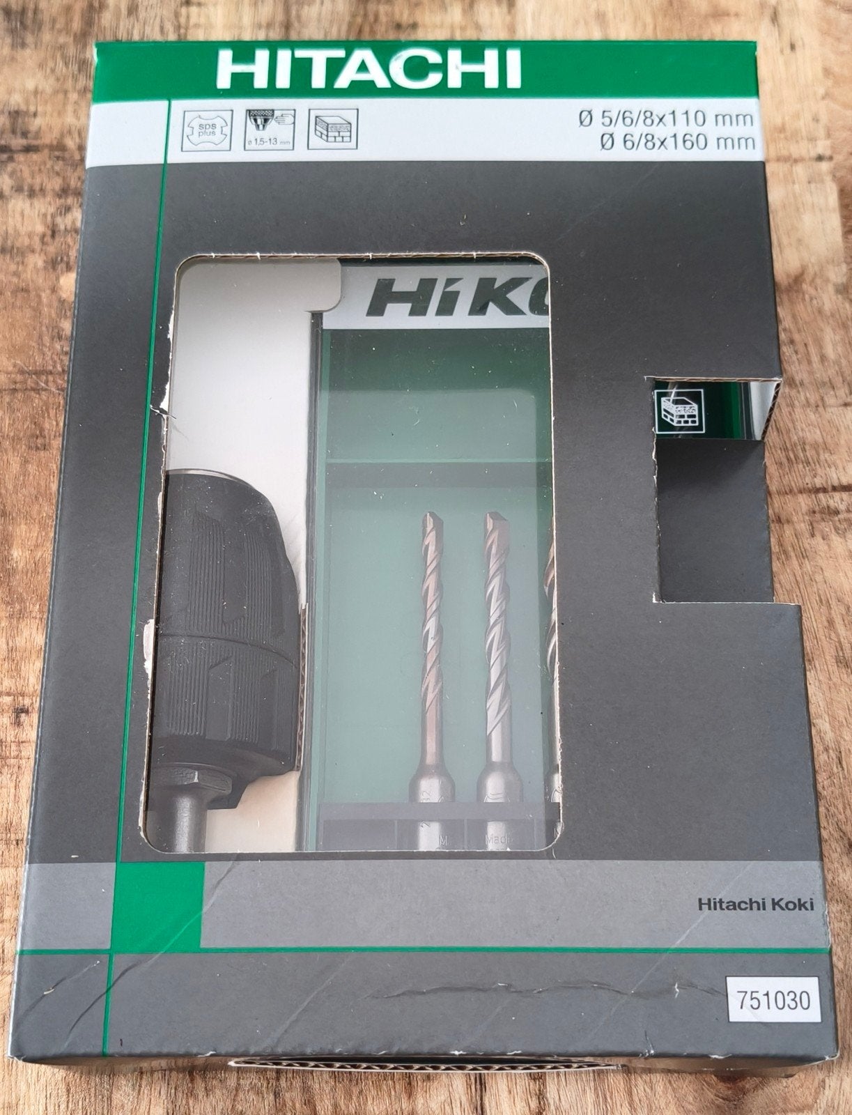 Hitachi sds+ borenset incl.snelspanboorhouder, Ophalen of Verzenden, Nieuw