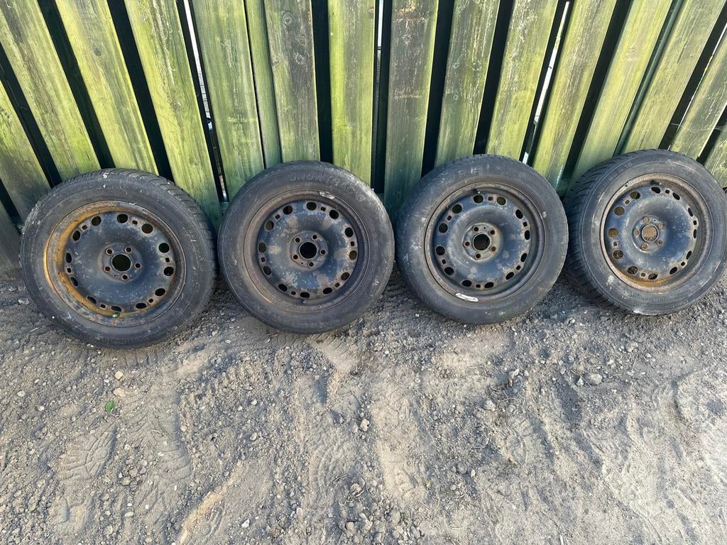 4 Stalen velgen voor Polo 6R, Ophalen, Gebruikt, 15 inch, Banden en Velgen