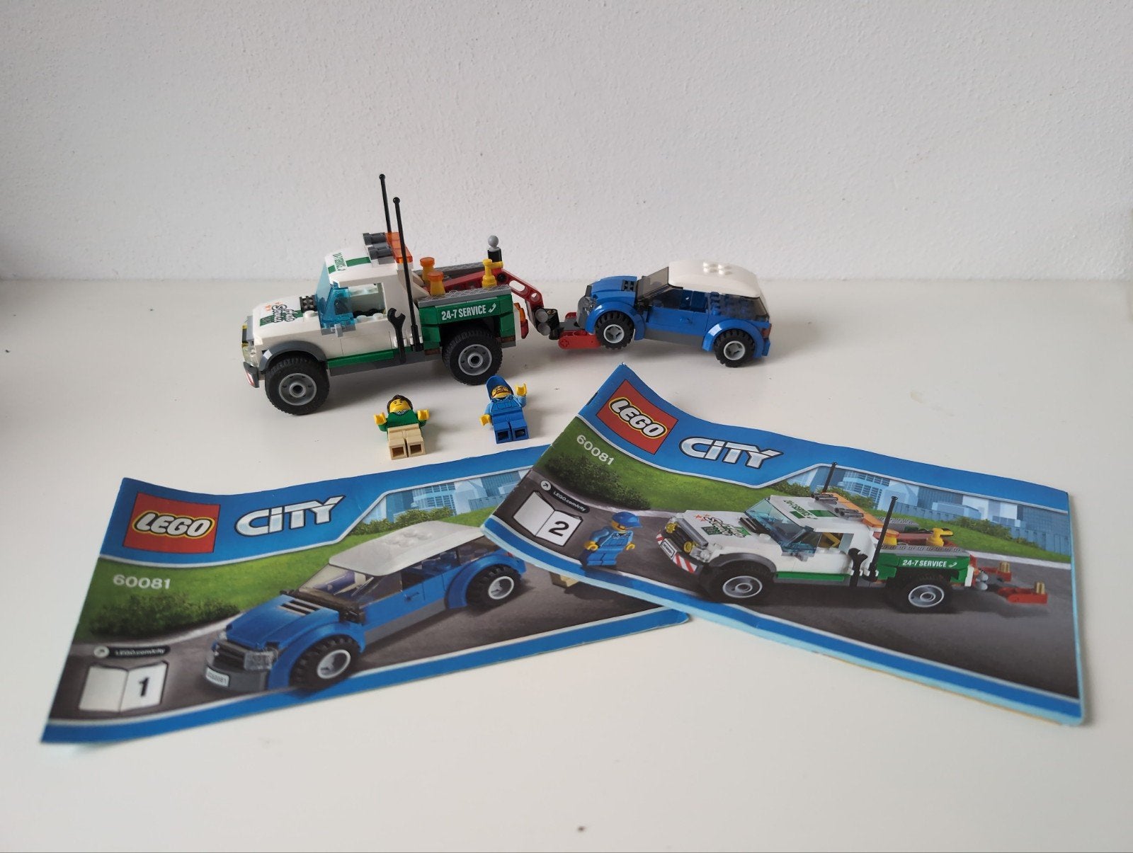 lego city set 60081. Sleepwagen/auto en minifiguren, City, Lego, Ophalen of Verzenden, Zo goed als nieuw
