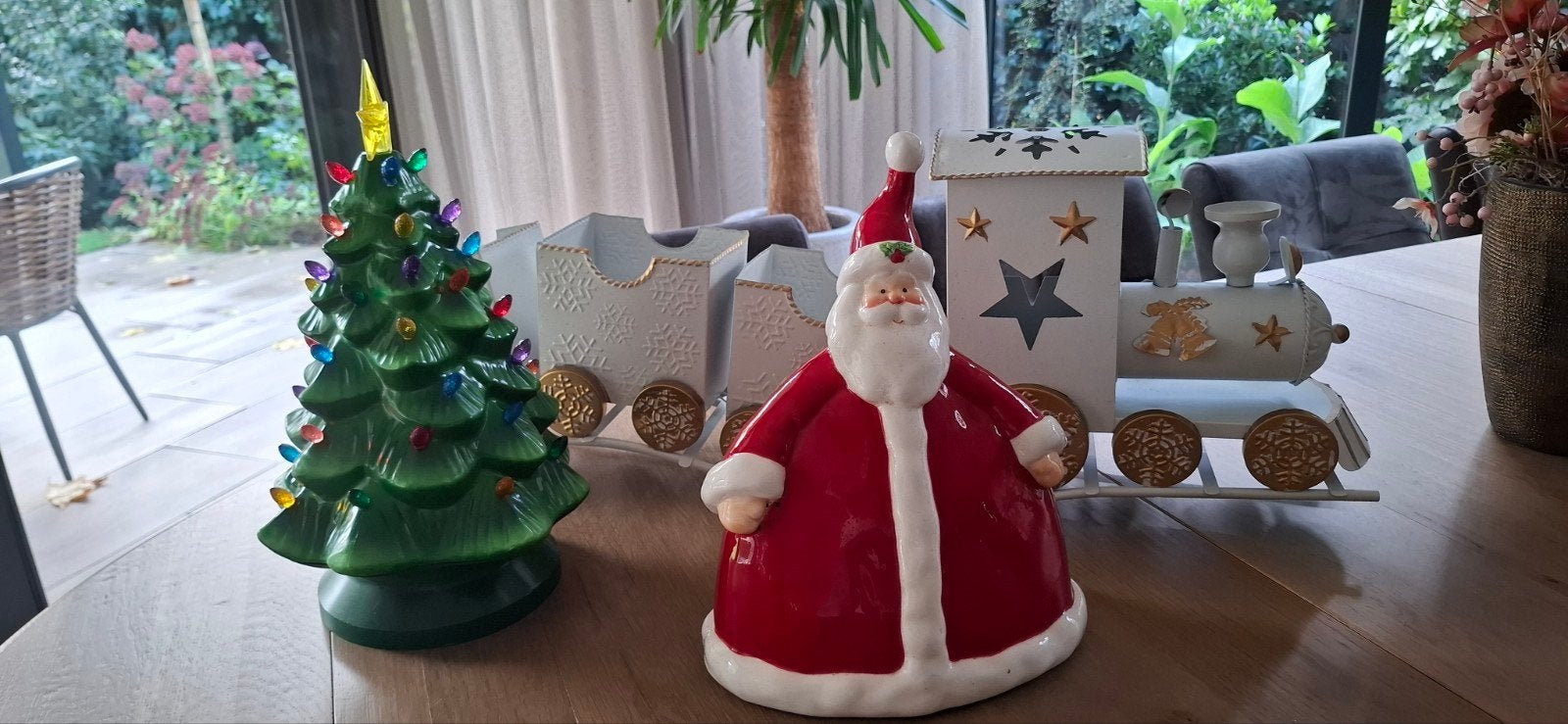Kerstspullen. Kerstman, kerstboom en een kersttrein, Diversen, Ophalen of Verzenden
