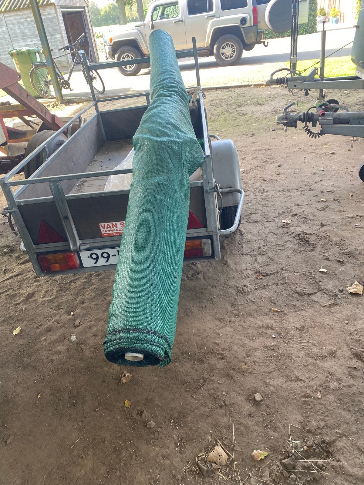 Windbreekgaas 24m x 3m - Halve rol, Tuin en Terras, Ophalen of Verzenden, Zo goed als nieuw