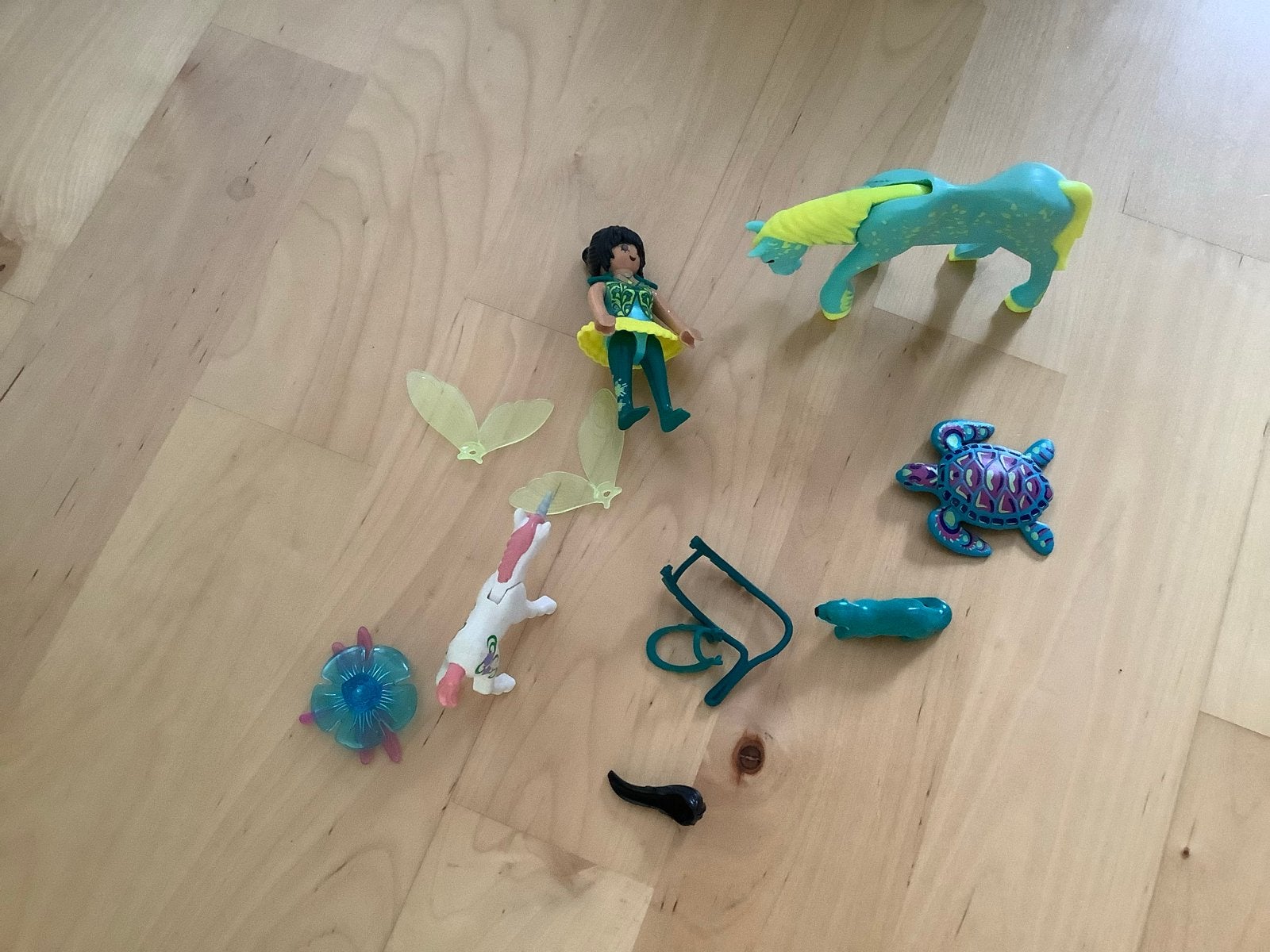 Playmobil Fairies set met eenhoorn, Gebruikt, Complete set, Fantasy, Ophalen of Verzenden