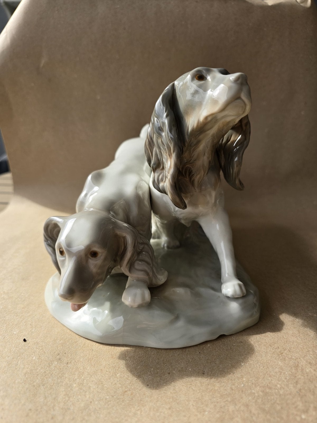 Cocker Spaniels, Spanje overeen met Lladró model 01000442, Ophalen of Verzenden, Zo goed als nieuw