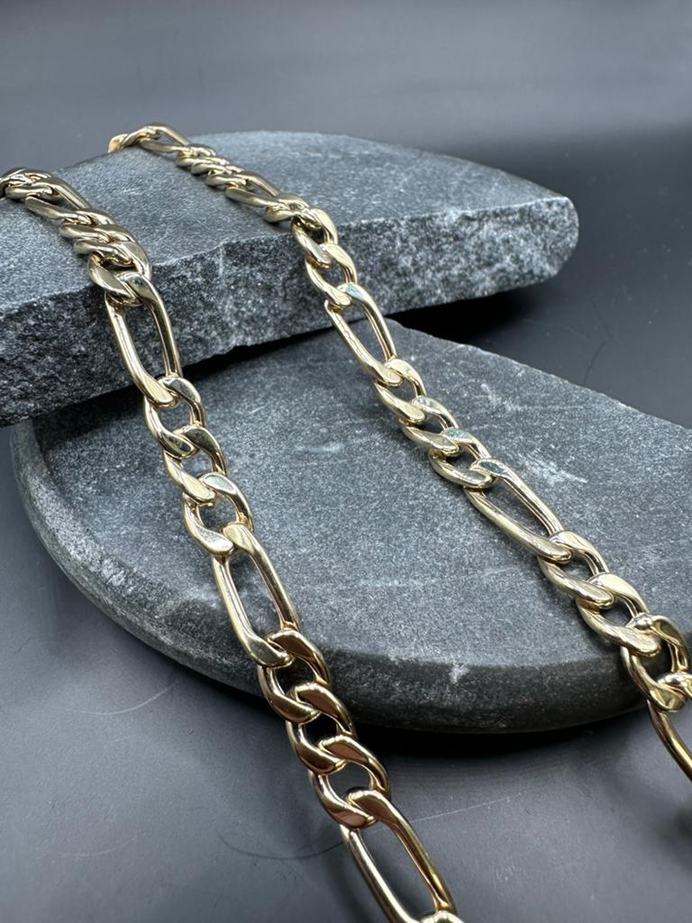 14k Gouden Figaro Ketting - Elegant en Tijdloos Design, Ophalen of Verzenden, Nieuw, Goud