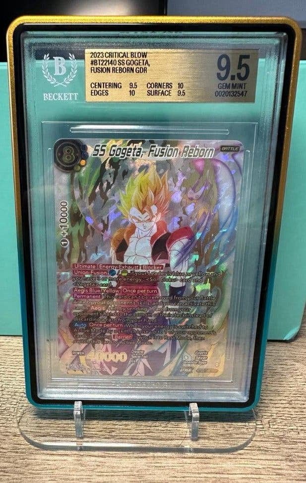 SS Gogeta, Fusion Reborn GDR BT22-140 (Dragonball kaarten), Ophalen of Verzenden, Zo goed als nieuw, Losse kaart, Foil