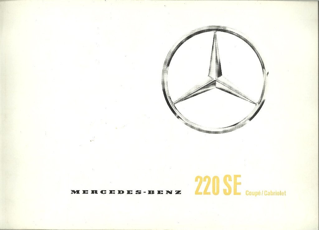 Mercedes 220S cabriolet/coupe folder, Ophalen of Verzenden, Gelezen, Mercedes