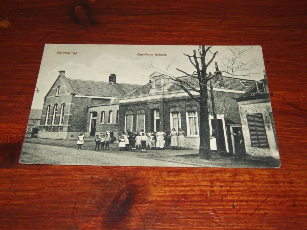 594- OVERSCHIE, OPENBARE SCHOOL, Verzenden, 1920 tot 1940, Ongelopen, Zuid-Holland