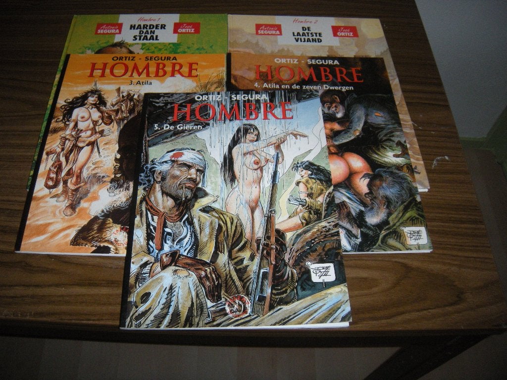 Hombre 5 delen HC/SC, Boeken, Complete serie of reeks, Ophalen of Verzenden, Zo goed als nieuw