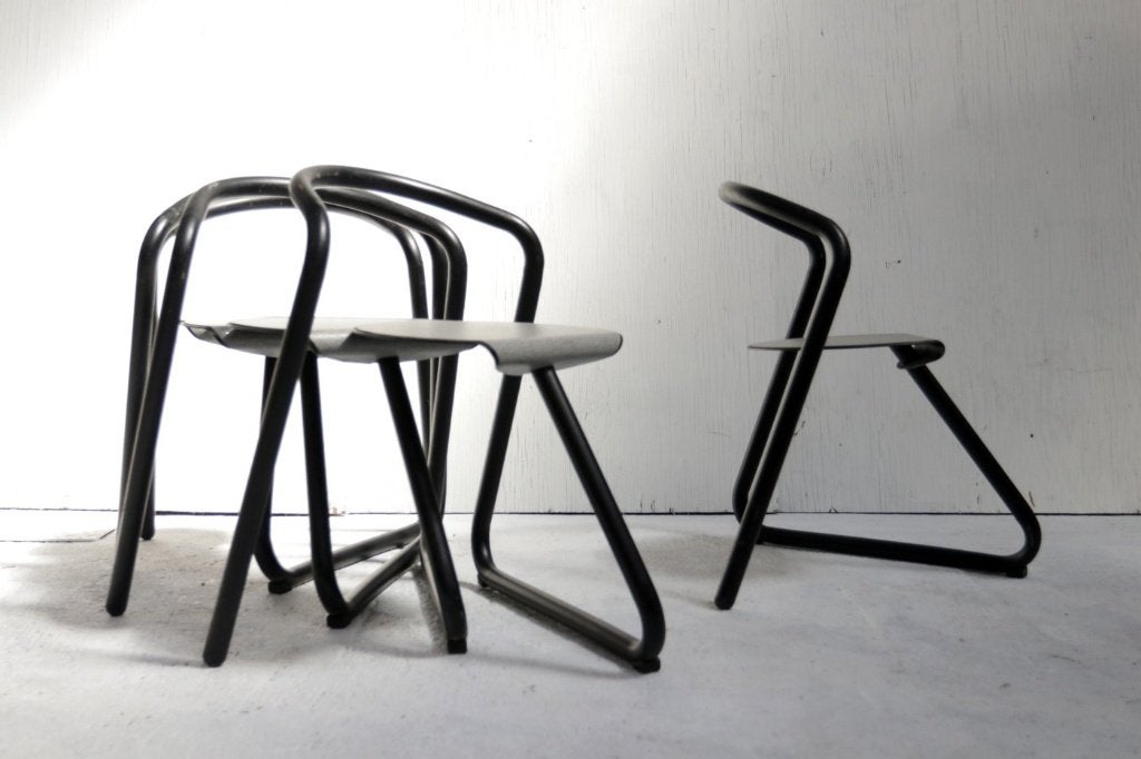 Set van 16 Erik Magnussen Magnus stoelen Paustian, Ophalen, Gebruikt, Zwart, Deens Design, Vintage, Jaren 80