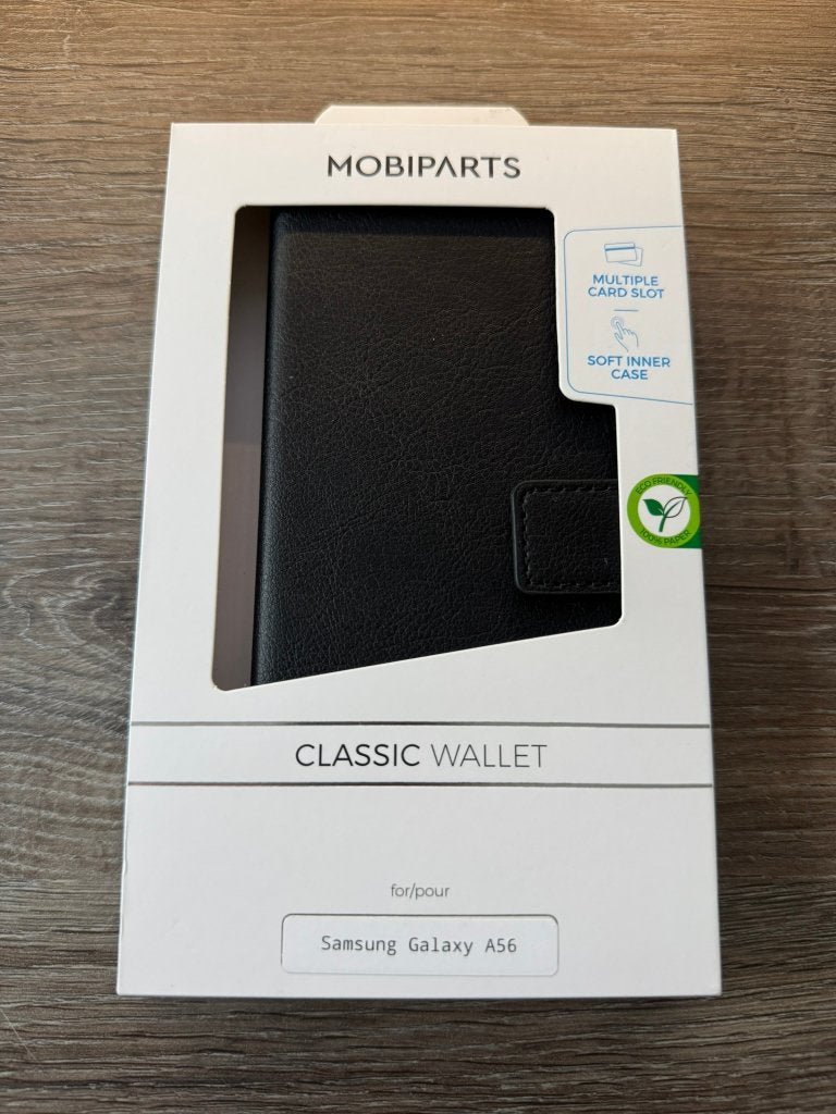 MobiParts Hoesje Samsung A56 | Zwart, Ophalen of Verzenden, Nieuw, Flipcase