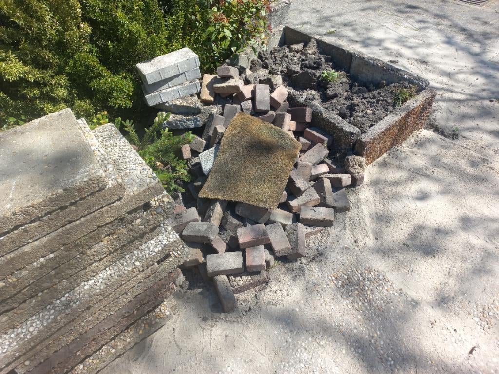 Tegels en zand, Tuin en Terras, Tegels en Klinkers, Ophalen, Gebruikt, 5 tot 10 m², Beton