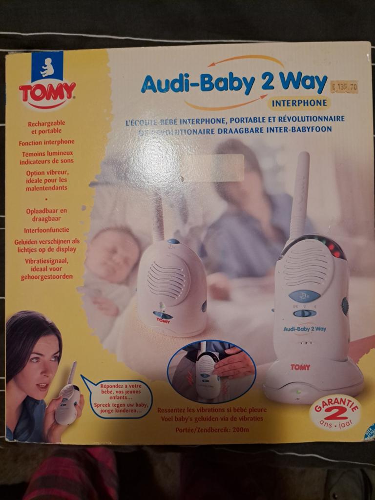 Draagbare inter babyfoon 1 x gebruikt nieuw, Kinderen en Baby's, Babyfoons, Ophalen, Nieuw