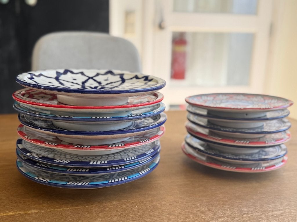 Handgemaakte borden uit Fes, Ophalen, Keramiek, Nieuw, Bord(en)