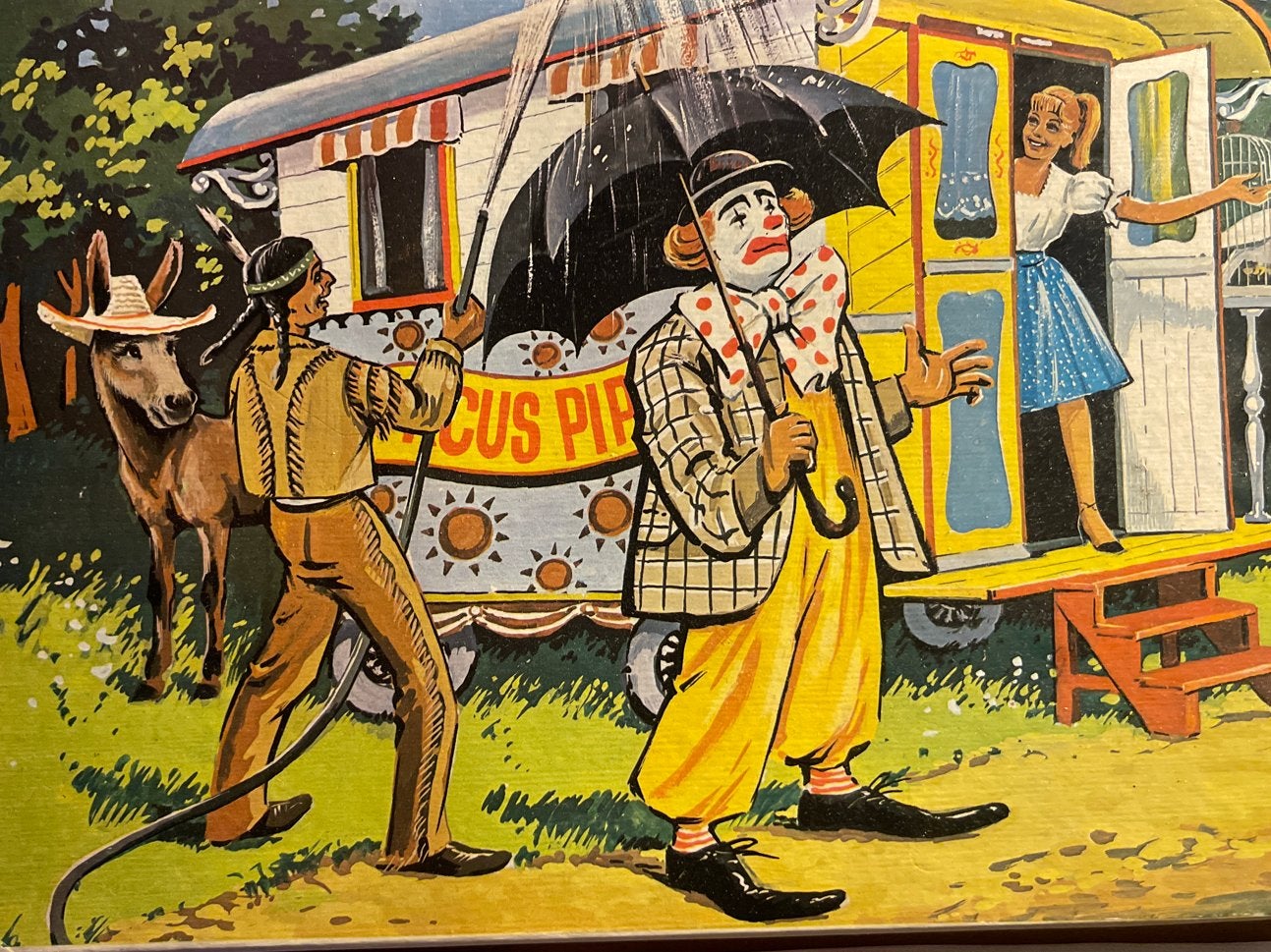 Pipo de clown Puzzle in mooie complete staat 70 stukjes, Ophalen of Verzenden, Zo goed als nieuw, Overige typen