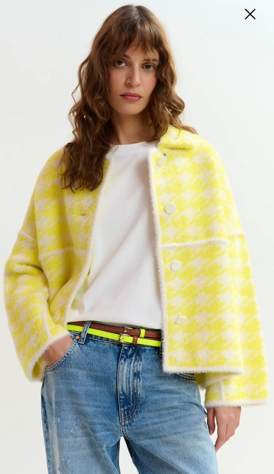 Pied-de-pule jas Essentiel antwerp xs/s/m, Ophalen of Verzenden, Zo goed als nieuw, Maat 34 (XS) of kleiner, Zwart