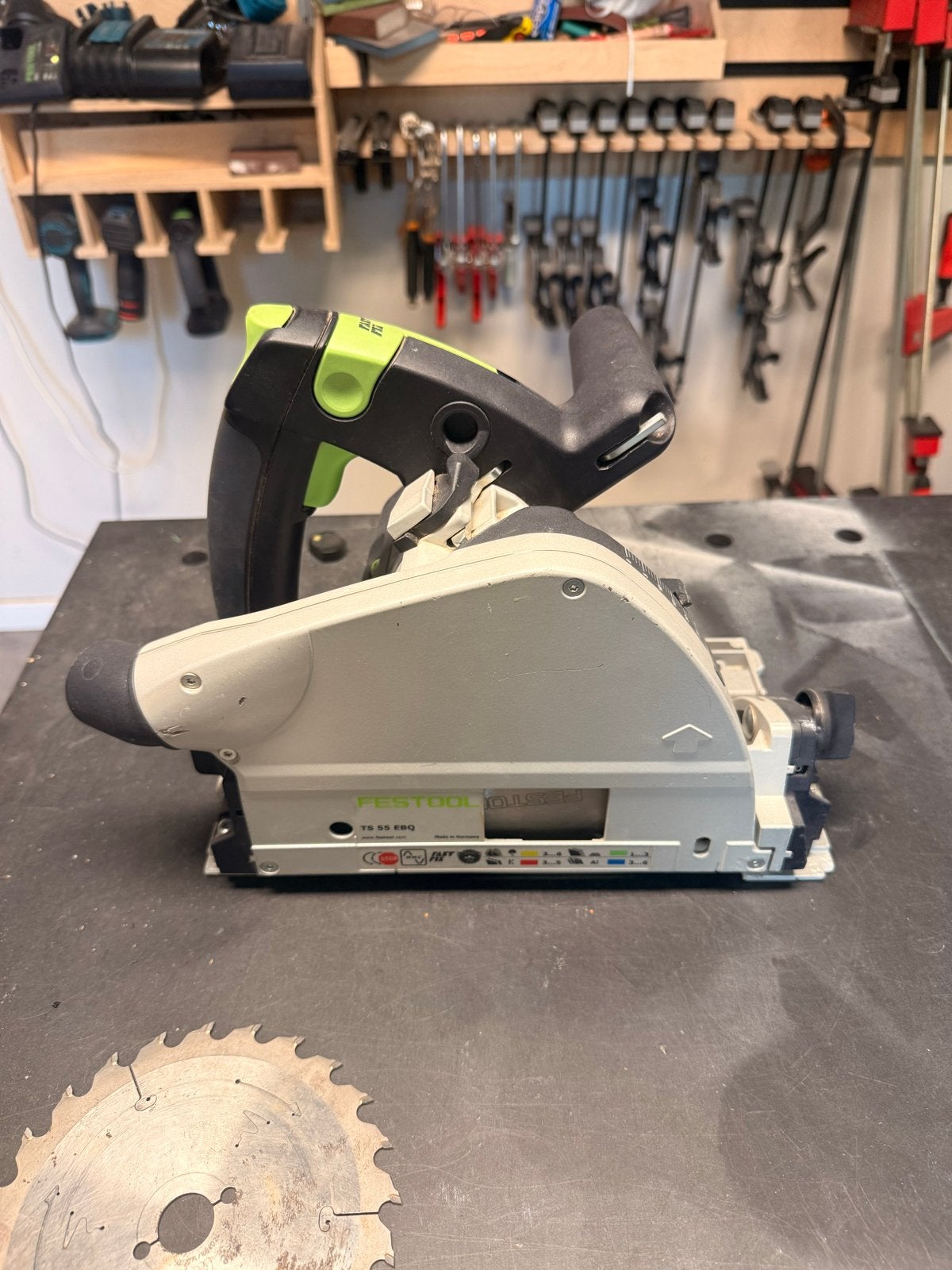 Festool TS 55 EBQ invalzaag met systainer, Doe-het-zelf en Verbouw, Gereedschap | Zaagmachines, Ophalen, Gebruikt, Invalzaag, 30 tot 70 mm