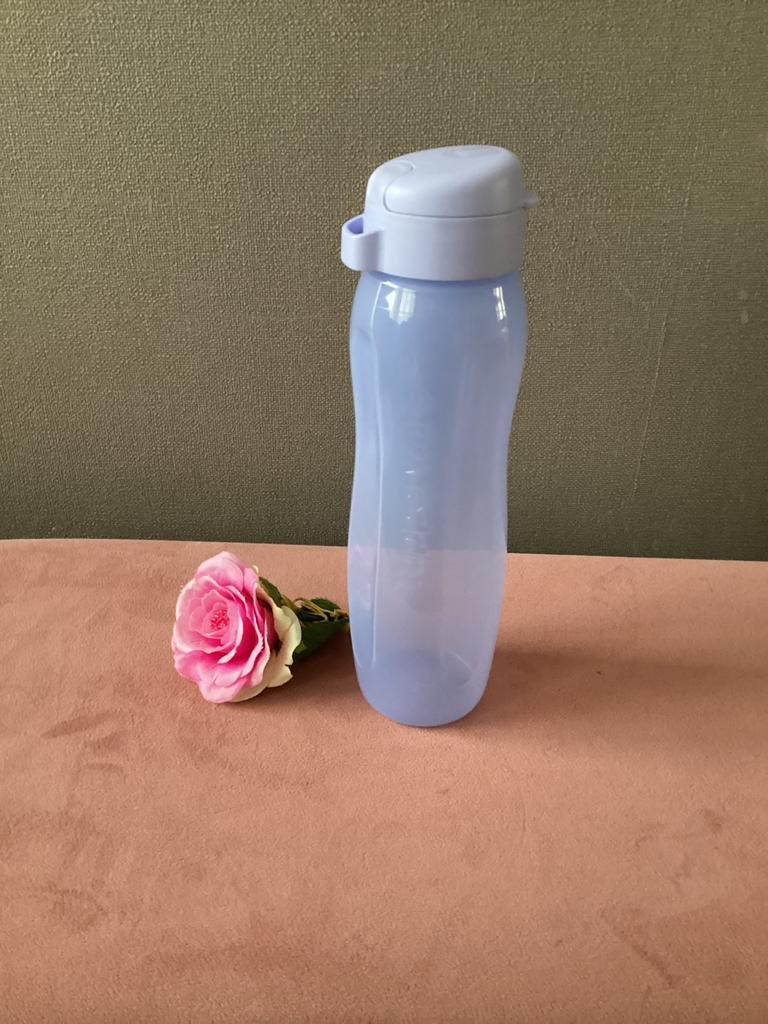 Tupperware nieuw Eco Fles 750ml lila bidon sportdop, Ophalen of Verzenden, Nieuw, Beker of Kan