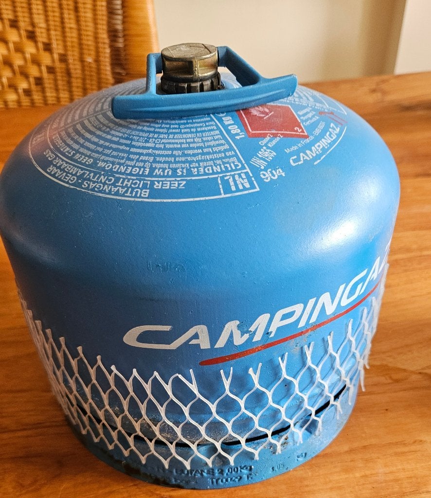 Campingaz 904 gasfles – ca. 90% gevuld, Caravans en Kamperen, Kampeeraccessoires, Ophalen, Gebruikt
