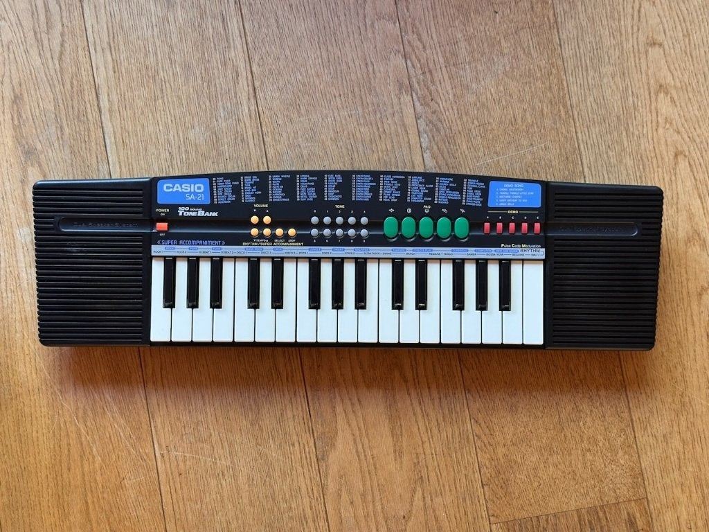 Casio SA-21 Tone Bank vintage mini keyboard, Ophalen of Verzenden, Gebruikt, Overige aantallen, Casio