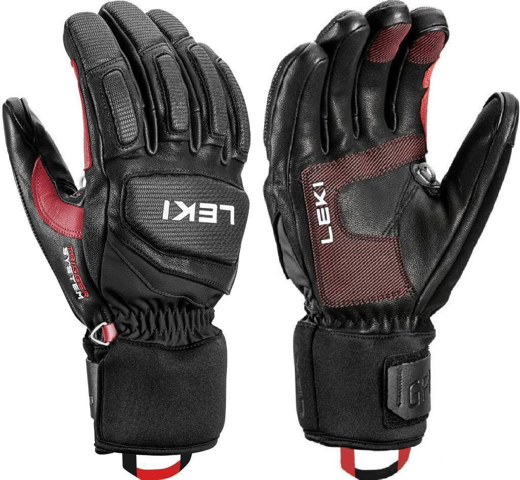 Leki Griffin Pro 3D black red white lederen skihandschoenen, Sport en Fitness, Skiën en Langlaufen, Overige merken, Service@leki.de