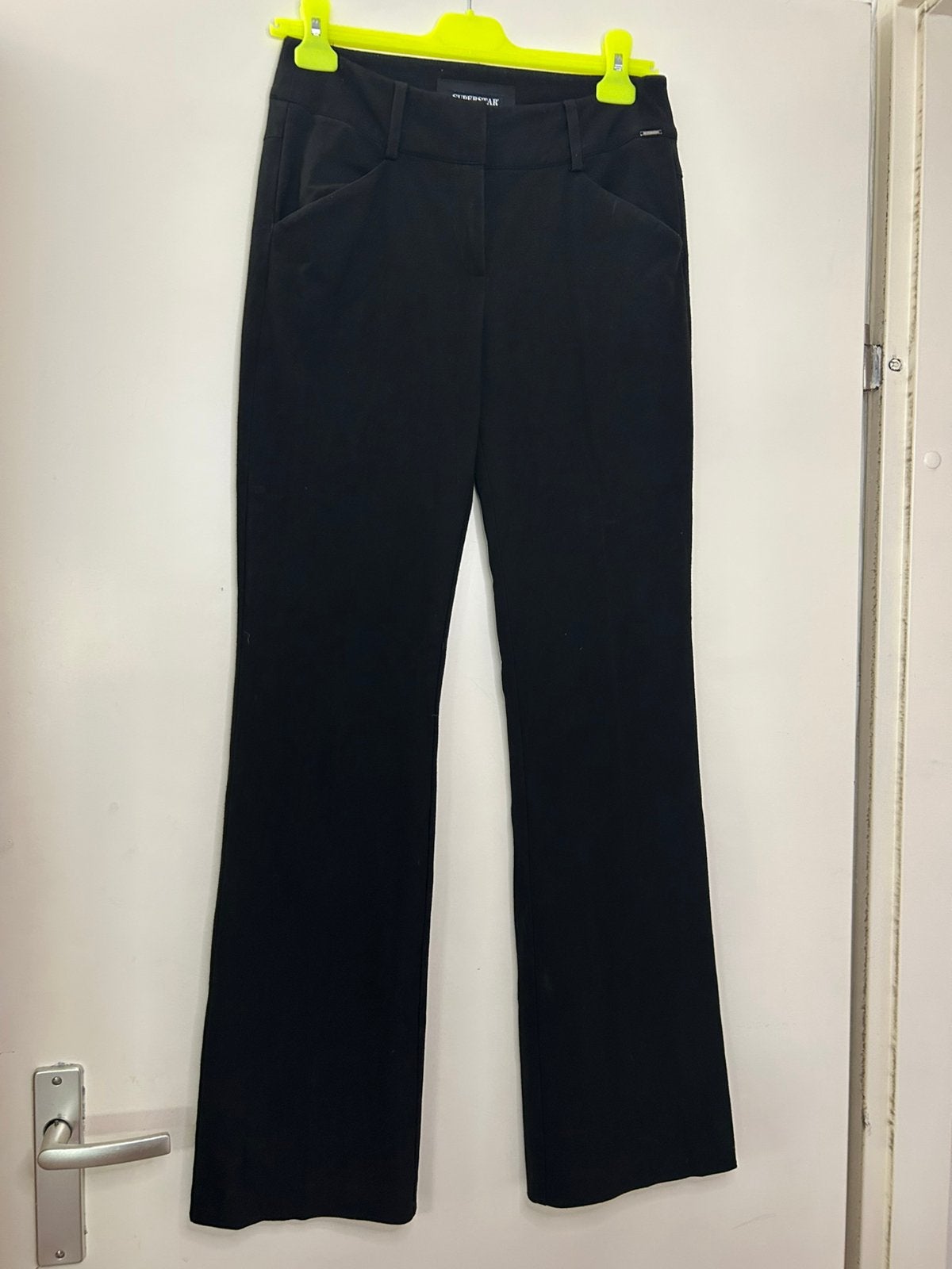 Highwaisted zwarte dames broek | Superstar | maat XS/34, Zwart, Ophalen of Verzenden, Maat 34 (XS) of kleiner, Lang