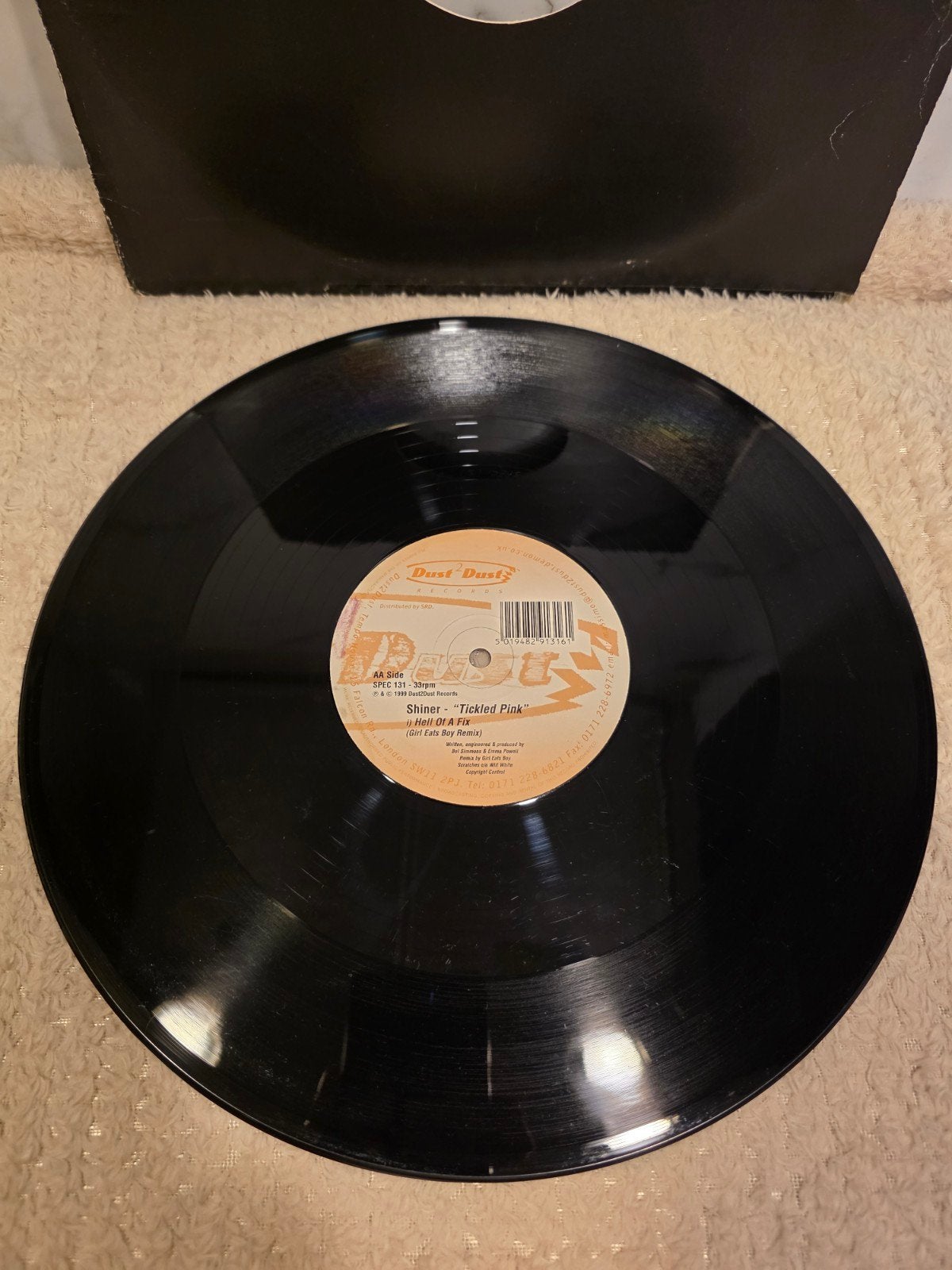 Shiner – Tickled Pink (1999, UK), Ophalen of Verzenden, Gebruikt, 12 inch, Techno of Trance