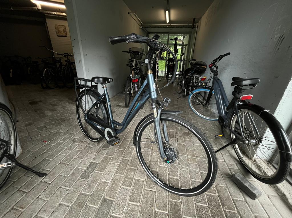 Amslod Elektrische Fiets, Gebruikt, 51 tot 55 cm, 50 km per accu of meer, Ophalen