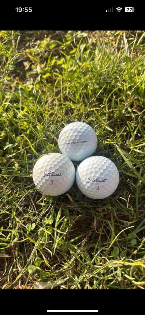 50 stuks AAA Kwaliteit Golfballen: Titleist ProV1/x & andere, Sport en Fitness, Golf, Zo goed als nieuw, Bal(len), Overige merken