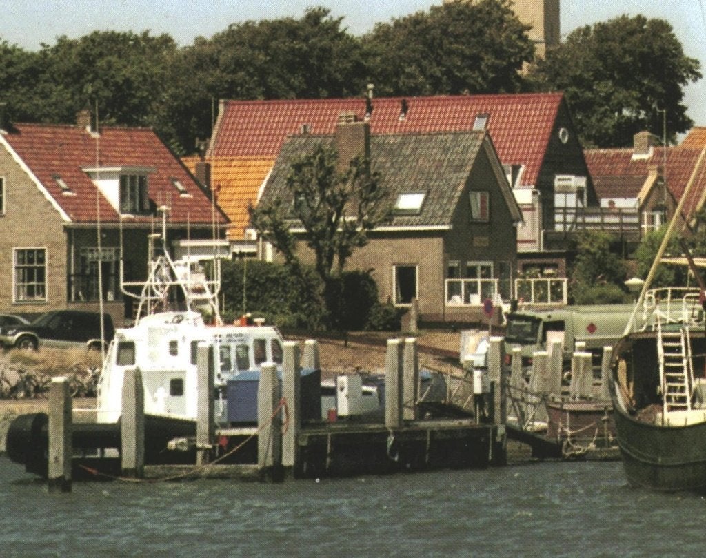 43017 Terschelling haven Vuurtoren Gelopen met postzegel, Verzenden, 1980 tot heden, Gelopen, Waddeneilanden