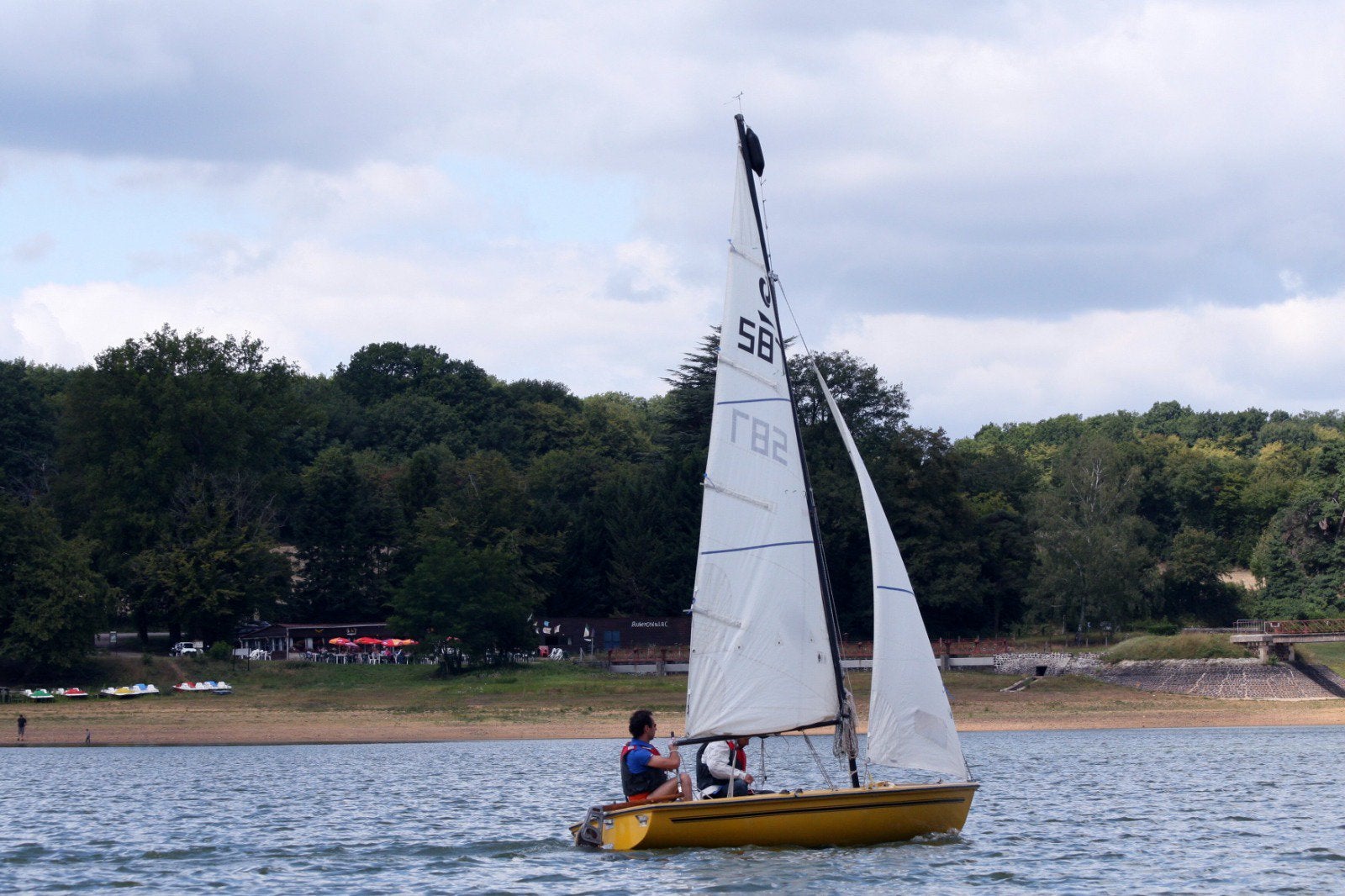 Troost Scheepsbouw open Zeilboot met trailer en zeilen, Watersport en Boten, Kajuitzeilboten en Zeiljachten, Ophalen, Overige merken