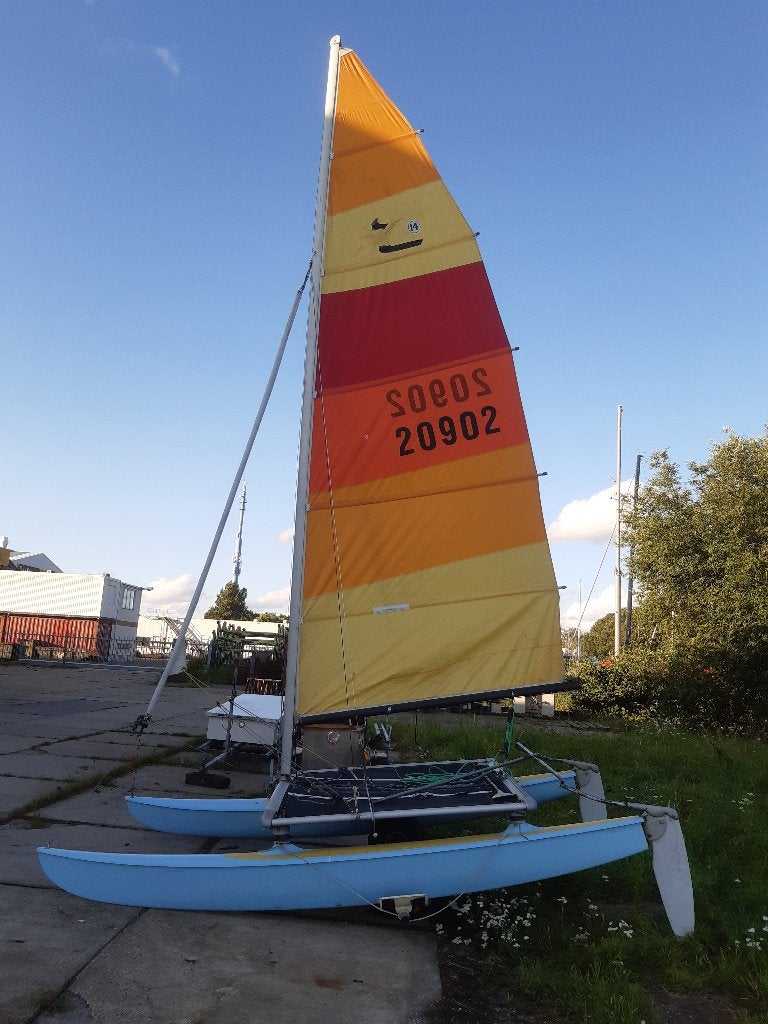 catamaran hobie 14 turbo, Ophalen, Gebruikt, Hobie