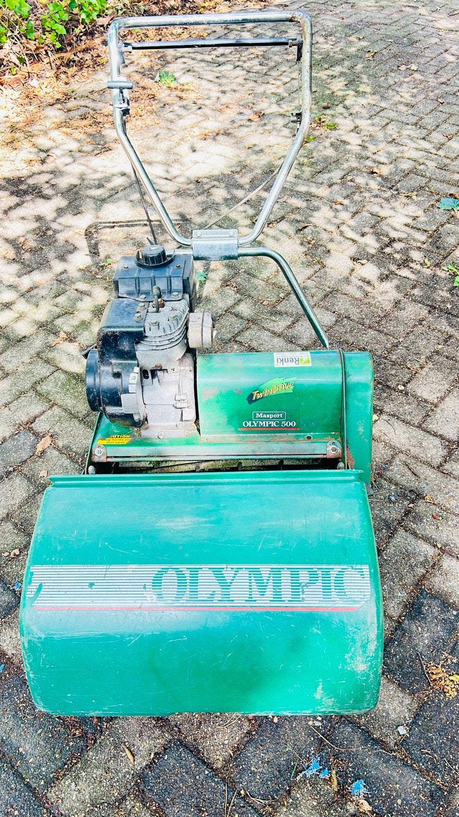 Masport Olympic 500 Benzine Kooimesmaaier, Ophalen, Gebruikt, Benzine-grasmaaier, 50 cm of meer